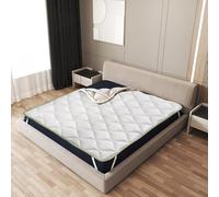 The White Stone Surmatelas Rafraîchissant 140 x 190 cm avec Élastiques | Correcteur de Matelas avec Technologie Cooler et Propriétés Orthopédiques | Hauteur 4 cm | Tissu Respirant et Antibactérien