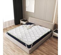 The White Stone Surmatelas Rafraîchissant 80 x 190 cm avec Élastiques | Correcteur de Matelas avec Technologie Cooler et Propriétés Orthopédiques | Hauteur 4 cm | Tissu Respirant et Antibactérien
