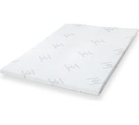 The White Stone Topper 160 x 195 cm | Correcteur de Matelas Ergonomique | Rembourrage en Ouate Soft | Hauteur 5 cm | Tissu Respirant, Antiallergique