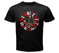 The White Stripes Blues Rock Duo Group T-Shirt Graphic Tee Printed Top for Mens BlackM