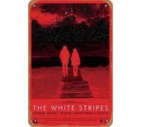The White Stripes Under Great White Northern Lights 2009 (édition carte postale) Plaque en métal pour concert 20,3 x 30,5 cm Décoration murale vintage rétro