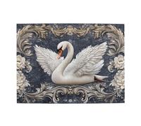 The White Swan Lowers Its Head. Puzzle en bois de 500 pièces pour adultes, puzzle stimulant pour taille de jeu 38,1 x 51,8 cm