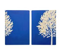 The White Tree Étui de passeport de voyage avec emplacements pour cartes de crédit et fente pour carte d'embarquement pour voyage, carte d'identité familiale (20,3 x 13,7 cm)
