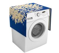 The White Tree Housse de protection pour machine à laver et sèche-linge avec poches de rangement 137,9 x 52,1 cm