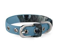 The White Wolf on the Rock Collier pour chien réglable doux et confortable avec boucle en métal pour animal domestique de petite et moyenne taille