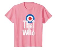 The Who Elevated Target Rock Music Band T-Shirt, Enfant, Rose, 6 Ans