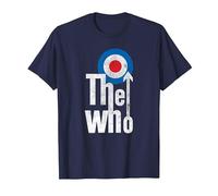 The Who Elevated Target Rock Music Band T-Shirt, Homme, Bleu Marine, M