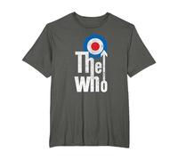 The Who Elevated Target Rock Music Band T-Shirt, Homme Grandes Tailles, Asphalte, 3X Tall