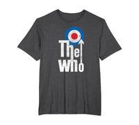The Who Elevated Target Rock Music Band T-Shirt, Homme Grandes Tailles, Chiné Foncé, 3X Tall