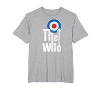 The Who Elevated Target Rock Music Band T-Shirt, Homme Grandes Tailles, Gris Chiné, 2X Tall