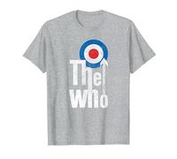 The Who Elevated Target Rock Music Band T-Shirt, Homme, Gris Chiné, 5XL
