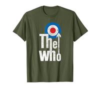 The Who Elevated Target Rock Music Band T-Shirt, Homme, Olive, XL