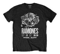 The Who Live At Leeds 1970 Poster Noir Eco T-Shirt Homme: Grand Noir