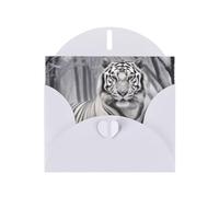 The Wild Carte de vœux horizontale en papier nacré pour cartes d'anniversaire et toutes les occasions, blanc