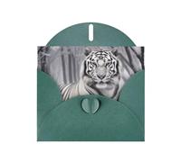 The Wild Carte de vœux horizontale en papier nacré pour cartes d'anniversaire et toutes les occasions, vert foncé