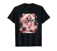 The Wild Rose Squelette Gothique Beauté Art T-Shirt