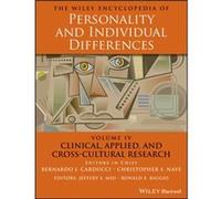 The Wiley Encyclopedia of Personality and Individual Differences Clinical Applied and CrossCultural Research The Wiley Encyclopedia of Personality and Individual Differences Clinical Applied and Cross
