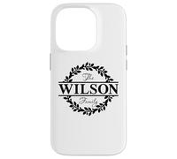 The Wilson Family Nom de Famille Vacances Groupe Assorti Coque pour iPhone 14 Pro