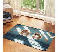 The Wind Blows on the Leaves Tapis d'alimentation pour chien et chat en cuir absorbant la nourriture pour gamelle d'eau Imperméable sans taches Séchage rapide Antidérapant 45 x 30 cm