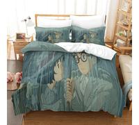 The Wind Rises Ensemble De Housse De Couette Imprim¿¿ D Avec Taie D'oreiller ¿¿ Fermeture ¿¿ Glissi¿¿Re Ensemble De Literie En Microfibre Douce Pour Enfan