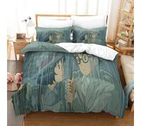 The Wind Rises Ensemble De Housse De Couette Imprim¿¿ D Avec Taie D'oreiller ¿¿ Fermeture ¿¿ Glissi¿¿Re Ensemble De Literie En Microfibre Douce Pour Enfan