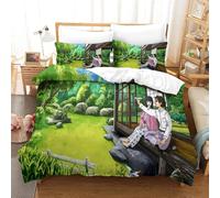 The Wind Rises Ensemble De Housse De Couette Imprim¿¿ D Avec Taie D'oreiller ¿¿ Fermeture ¿¿ Glissi¿¿Re Ensemble De Literie En Microfibre Douce Pour Enfan