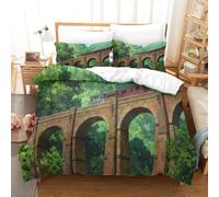 The Wind Rises Housse De Couette Imprim¿¿E D Parure De Lit Pi¿¿Ces Avec Taies D'oreiller Zipp¿¿Es - Housse De Couette Confortable En Polycoton Super Dou