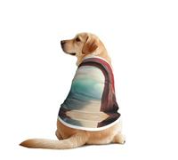 The Window Leading to The Sea Chemise pour chien - Respirant et rafraîchissant pour grands chiens, protection solaire et confortable pour Golden Retriever, Husky, Alaska, activités de plein air