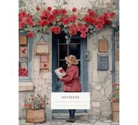 The Window of Roses Notebook: beautifully captures the allure of a picturesque rose-covered storefront, a perfect blend of vintage elegance and nature's timeless beauty.