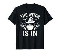 The Witch is in Funny Halloween Moon T-Shirt Graphique avec Valeur