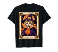 The Witch Kitten Carte de Tarot Vintage pour Halloween T-Shirt