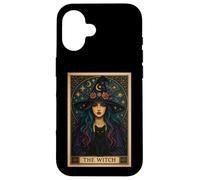 The Witch Tarot Carte d'halloween Chat Gothique Femme Sorcière Vibes Coque pour iPhone 16