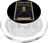 The Witch Tarot Carte d'halloween Chat Gothique Femme Sorcière Vibes PopSockets PopGrip pour MagSafe