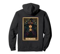The Witch Tarot Carte d'halloween Chat Gothique Femme Sorcière Vibes Sweat à Capuche