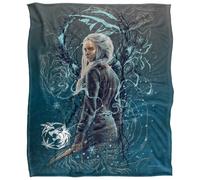 The Witcher Ciri Airbrush Plaid Ultra Doux au Toucher Soyeux - 152 x 127 cm
