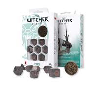 The Witcher Ciri RPG Dice Set Par Q-Workshop, 7 Dés + Pièce En Métal D20