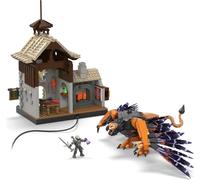 The Witcher Geralts Greifjagd - Kit de construction avec micro figurine Geralt, lumières LED, fonction lumineuse, 1170 pièces, âge 16+