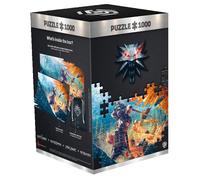 Good Loot The Witcher 3 : Wild Hunt Gryffin Fight - 1000 pièces - pour Adultes et Enfants à partir de 14 Ans - 68 x 48 cm Affiche de Puzzle pour Jeux et Sac de Transport - Marchandises The Witcher