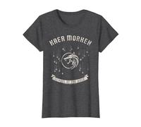 The Witcher Kaer Morhen Medallion Tree T-Shirt, Femme, Chiné Foncé, XL