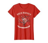 The Witcher Kaer Morhen Medallion Tree T-Shirt, Femme, Rouge, L