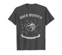 The Witcher Kaer Morhen Medallion Tree T-Shirt, Homme, Chiné Foncé, 6XL