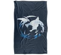 The Witcher Logo Silhouette Plaid Ultra Doux au Toucher Soyeux - 91 x 147 cm