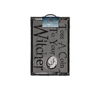 THE WITCHER (TOSS A COIN) DOORMAT / wycieraczka pod drzwi WiedÄšĹmin - Daj grosz (60x40 cm)