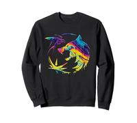The Witcher Rainbow Paint Crest Officiellement licencie Sweatshirt