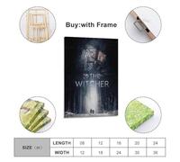 The Witcher Season 2 - Poster Netflix de gros plan sur toile - Décoration murale moderne pour chambre à coucher - 20 x 30 cm