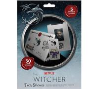 The Witcher - Set de 30 autocollants Tech - Vinyle TA9369 (Taille unique) (Noir/Bleu/Rouge)