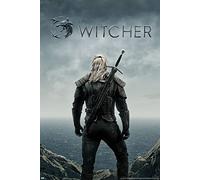 The Witcher - Teaser - Games Maxi Poster imprimé - Dimensions : 61 x 91,5 cm + cadre amovible Shinsuke® Maxi MDF noir - Vitre en acrylique