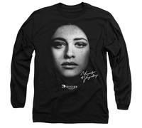 The Witcher Yennefer Face Unisex Long Sleeve T Shirt, Black, Noir, XXL Mixte
