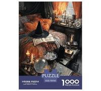 The Witch's Bedroom Puzzle 1000 Pièces Educa Jouet en Bois Cadeau Unique De l'art De La Décoration Jeu Éducatif Challenge Toy Adultes & Enfants des 14 Ans 70x50cm/1000pcs