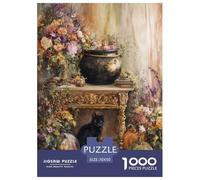 The Witch's Cat Puzzle 1000 Pièces Educa Jouet en Bois Jeu D'Intelligence Décoration Intérieure Jeu Éducatif Challenge Toy Adultes & Enfants des 14 Ans 70x50cm/1000pcs